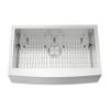 Zuhn Prato 36-Inch Farmhouse Kitchen Sink, Single Bowl 16 Gauge T304 Stainless Steel, Satin Finish, DualPro Sound Guard, 36 x 20.8 x 10 in view 2