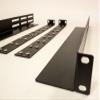 NavePoint Adjustable Rack Mount Server Shelf Shelves Rail Rails 1U 2-Pack view 2