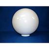 12 inch White Acrylic Plastic Light Round Pole Post Globe Lamp Fixture C view 1