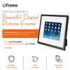 iFrame iPad Frame | Turn Your iPad Into A Beautiful Interactive Digital Picture Frame | Perfect at Home Or Work | Includes Table Stand and Wall Mount for All 9.7 iPads-Black view 2