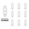 Legrand - OnQ 2 Port Decorator Outlet Strap, Wall Outlet Cover, Keystone Wall Plate, Outlet Cover for Keystone Wall Plate 2 Port, White, WP3412WH, 10 Pack view 3