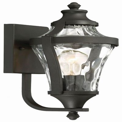 Minka Lavery Outdoor Wall Light 72561-66 Libre Exterior Wall Lantern, 1-Light 60 Watts, Black