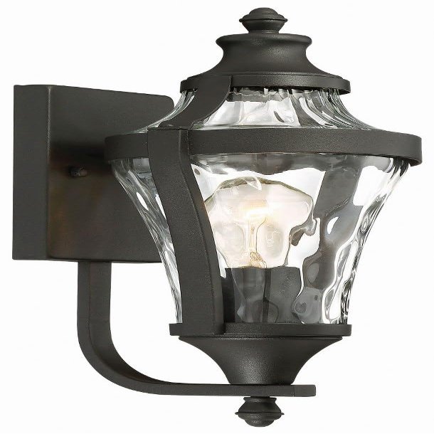 Minka Lavery Outdoor Wall Light 72561-66 Libre Exterior Wall Lantern, 1-Light 60 Watts, Black