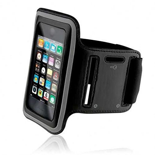 Moto Z Play Droid Compatible Armband Sports Gym Workout Cover Case Running Arm Strap Band Pouch Neoprene Black for Motorola Moto Z Play Droid