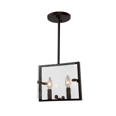 Artcraft Lighting Harbor Point 2-Light Pendant, Satin Nickel