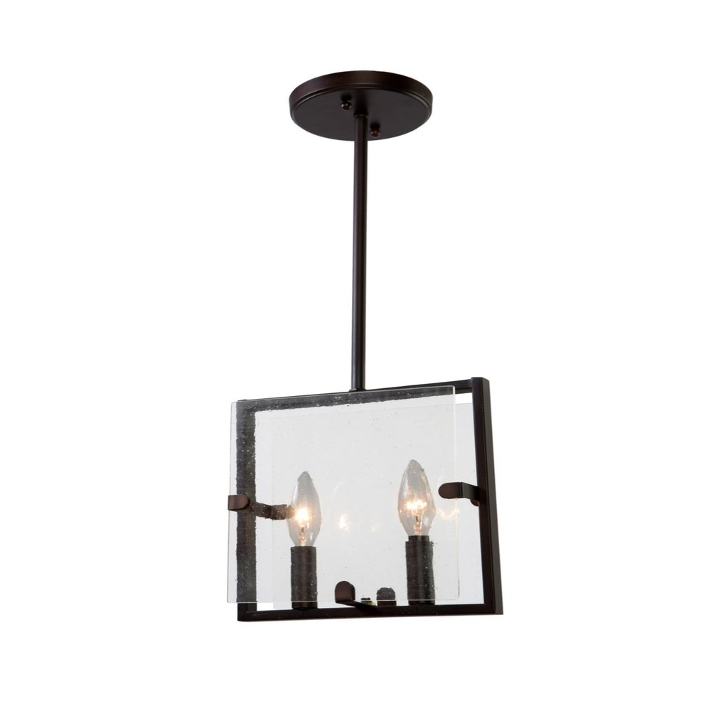 Artcraft Lighting Harbor Point 2-Light Pendant, Satin Nickel