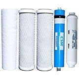 CFS 5 Pc RO Filter Set 50 GPD Membrane for APEC ROES-50 RO-45 10 In