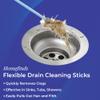 SAGEFINDS Flexible Drain Cleaning Sticks | Quickly Removes Clogs | Effective in Sinks, Tubs, Showers |Easily Pulls Out Hair and Filth | Long 19.5 Handle | Disposable | 12 Pack view 2