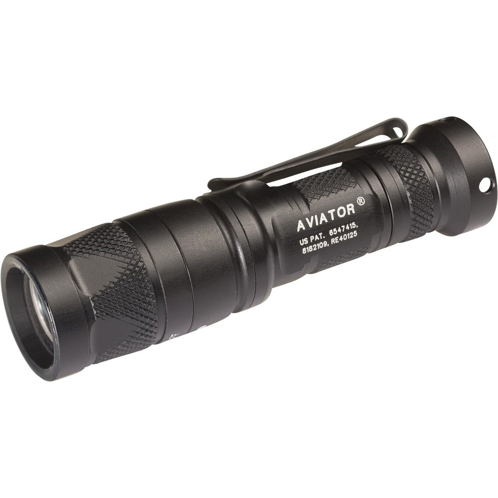 SureFire Aviator Flashlights with Dual Output Multi-Spectrum LED, White/Red (Aviator-RD)