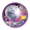 Forum Novelties X77972 Disco Large Plates, Multi-Colour, One Size view 1