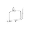 Smedbo OK344 Towel Ring, Polished Chrome view 3