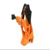 Dango Design Gripper Mount for GoPro/Osmo/Insta360 | Universal Helmet Clamp Mount for Action Cameras | Dirtbike, Motocross, Enduro, Motorcycle, and ATV Helmets | Action Orange view 1