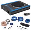 Rockville USS8 8" Slim Powered Car/Truck Subwoofer with RWK10 Wire Kit view 1