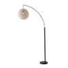 Adesso Floor Lamp, Antique Bronze & Cream Rattan, 76.5 view 1