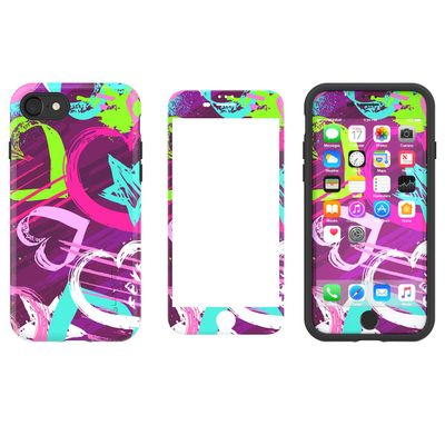 LUVVITT [Artology Armor Case and Tempered Glass Set for iPhone 7 / iPhone 8 - Bundle R001