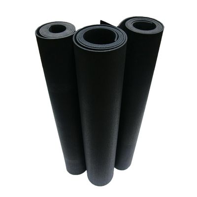 Rubber-Cal "Recycled Flooring" 1/4 in. x 4 ft. x 2 ft. - Black Rubber Mats