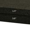 Rubber-Cal "Recycled Flooring" 1/4 in. x 4 ft. x 2 ft. - Black Rubber Mats view 2