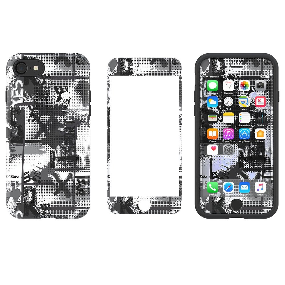 LUVVITT [Artology Armor Case and Tempered Glass Set for iPhone 7 / iPhone 8 - Bundle R016