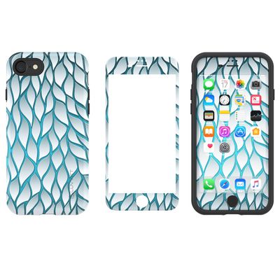 LUVVITT [Artology Armor Case and Tempered Glass Set for iPhone 7 / iPhone 8 - Bundle R004