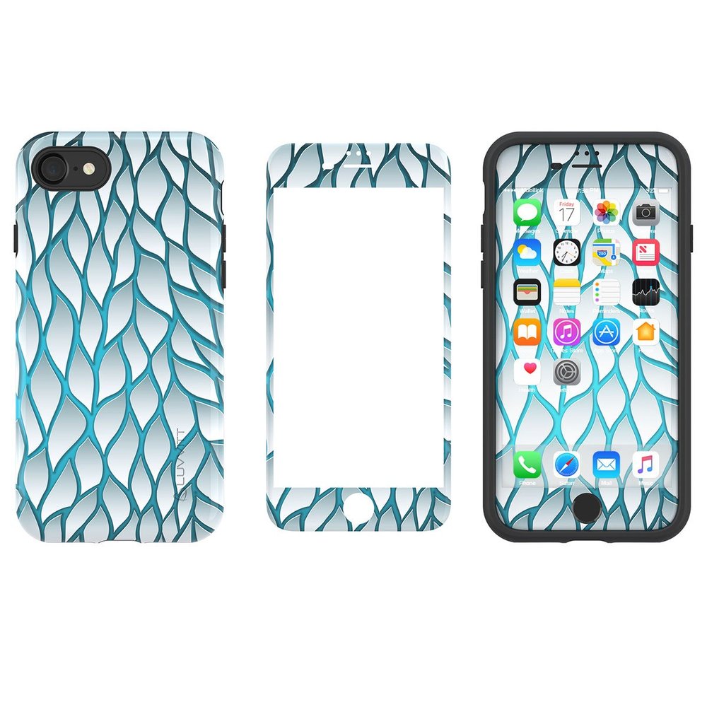 LUVVITT [Artology Armor Case and Tempered Glass Set for iPhone 7 / iPhone 8 - Bundle R004