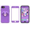 LUVVITT [Emoji Armor Case and Tempered Glass Set for iPhone 7 Plus/iPhone 8 Plus - Bundle Purple view 1
