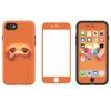 LUVVITT [Emoji Armor Case and Tempered Glass Set for iPhone 7 Plus/iPhone 8 Plus - Bundle Orange view 1