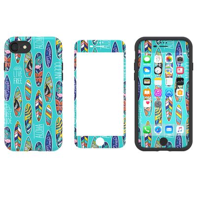 LUVVITT [Artology Armor Case and Tempered Glass Set for iPhone 7 / iPhone 8 - Bundle R009