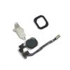 E-REPAIR Home Button Key Flex Cable Metal Bracket Rubber Gasket for iPhone 5s (Black) view 1
