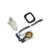 E-REPAIR Home Button Key Flex Cable Metal Bracket Rubber Gasket for iPhone 5s (Black) view 2