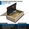 Barska Antique Map Book Safe with Key Lock  Hidden Diversion Lock Box with Magnetic Closure  Concealed Steel Compartment for Cash, Jewelry, and Valuables  Home or Office Security view 3