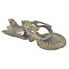 IndianShelf 1 Piece Brass Dog with Peacocks Multicolor Door Knocker view 1