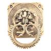 IndianShelf 1 Piece Brass Ornate Design with Snake Multicolor Door Knocker view 2