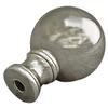 Royal Designs, Inc. F-104SL-1 Large Ball Lamp Finial for Lamp Shade, 2 Inch, Polished Silver view 2