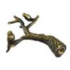Royal Designs, Inc. Small Birds in Tree Lamp Finial, Antique Brass, Decorative Replacement Finial for Table or Floor Lamps view 2