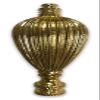 Royal Designs Vase Shaped 3.5" Lamp Finial for Lamp Shade, Polished Brass view 1