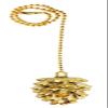 Royal Designs Celling Fan Pull Chain Extension with Pine Cone Finial, Polished Brass view 1