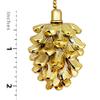 Royal Designs Celling Fan Pull Chain Extension with Pine Cone Finial, Polished Brass view 2