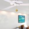 Royal Designs Celling Fan Pull Chain Extension with Pine Cone Finial, Polished Brass view 4