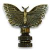 Royal Designs F-5022AB-1 Monarch Butterfly Lamp Finial For Lamp Shade-Antique Brass, Single view 1