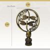 Royal Designs Double Dragon Fly Filigree 2.75" Lamp Finial for Lamp Shade, Antique Brass view 3