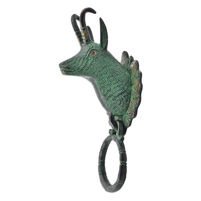 IndianShelf 1 Piece Billy Goat Brass Multicolor Door Knocker Door Hardware