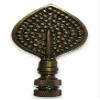 Royal Designs Birch Leaf 3.13" Lamp Finial for Lamp Shade, Antique Brass - Set of 2 view 2