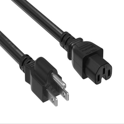 Cable Leader 3ft 14 AWG 15A 125V Power Cord Cable NEMA 5-15P to IEC320 C15