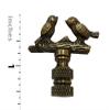 Royal Designs Birds on Tree Branch 1.63" Lamp Finial for Lamp Shade, Antique Brass view 3