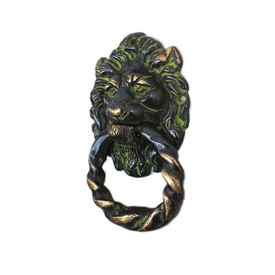IndianShelf 1 Piece Lion Multicolor Brass Door Knocker for My Front Door