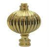 Royal Designs Balloon Shaped 3" Lamp Finial for Lamp Shade, Polished Brass view 1