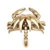 IndianShelf 1 Piece Multicolor Brass Crab Door Knocker for Front Door view 2