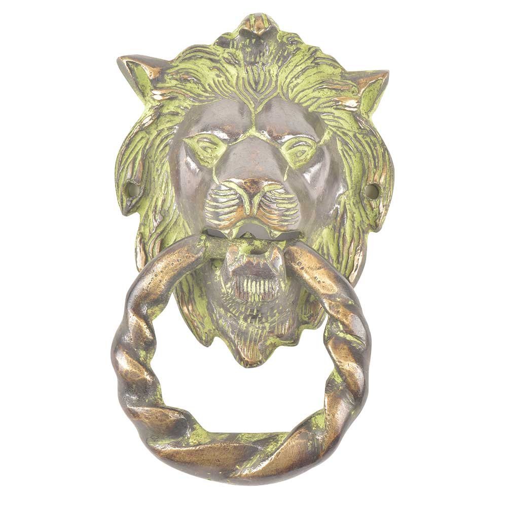 IndianShelf 1 Piece Brass Lion Head Multicolor Door Knockers