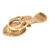 Indian Shelf Sheshnag Snake Brass Door Knocker - Gold Front Door Decoration - Knockers Home Decor Entrance Accessories for Home - 8.89 Cm view 2
