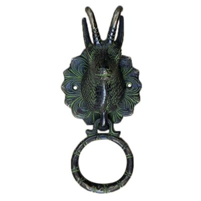 IndianShelf 1 Piece Multicolor Deer Bronze Door Knocker Gift for New Home